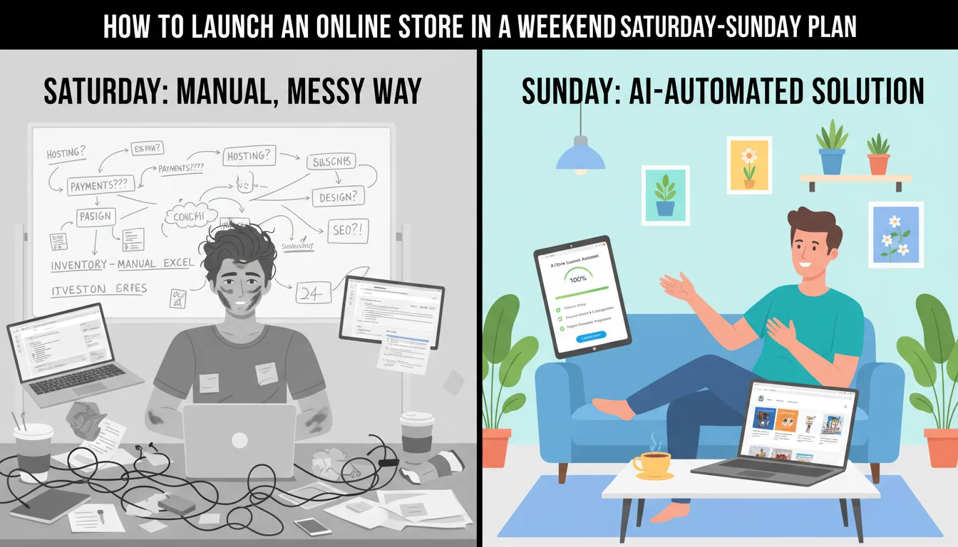 How to Launch an Online Store in a Weekend (Saturday-Sunday Plan)