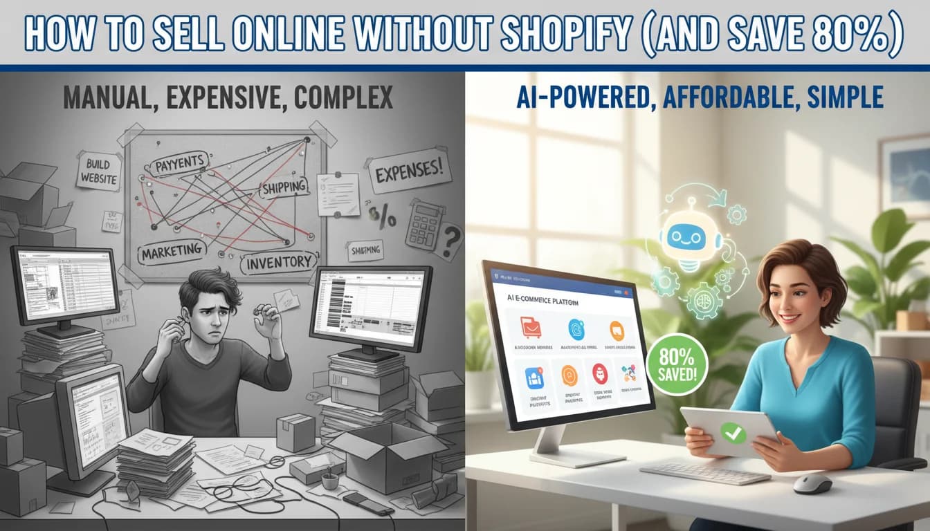 How to Sell Online Without Shopify (And Save 80%)
