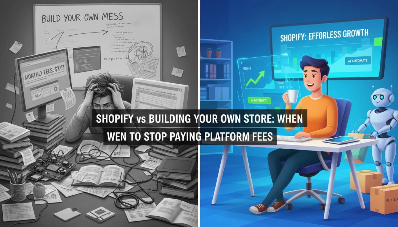 Shopify vs Building Your Own Store: When to Stop Paying Platform Fees