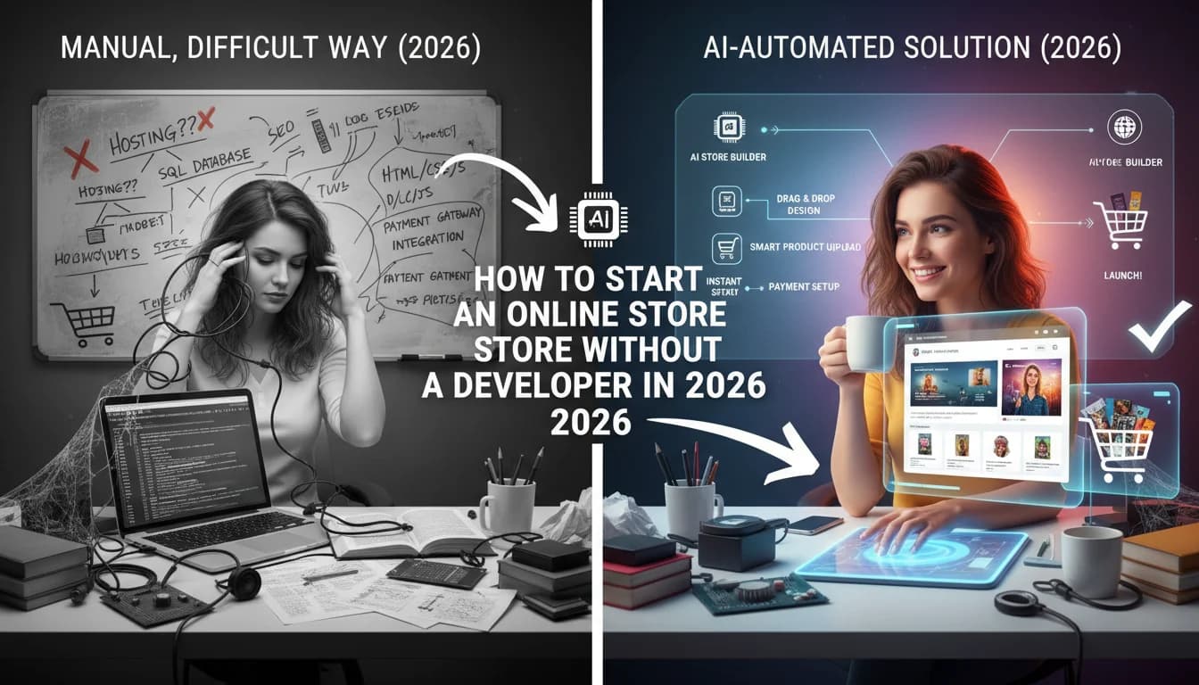 How to Start an Online Store Without a Developer in 2026